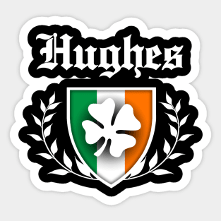 Hughes Shamrock Crest Sticker